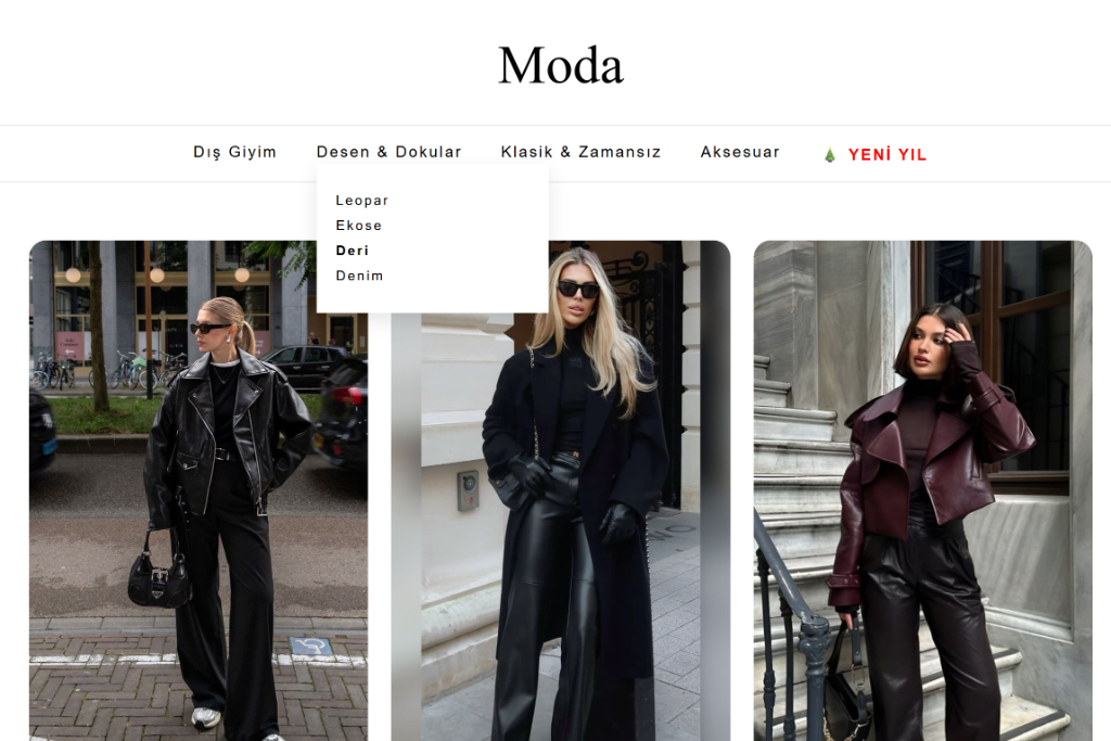 VOGNIS Moda Kategori